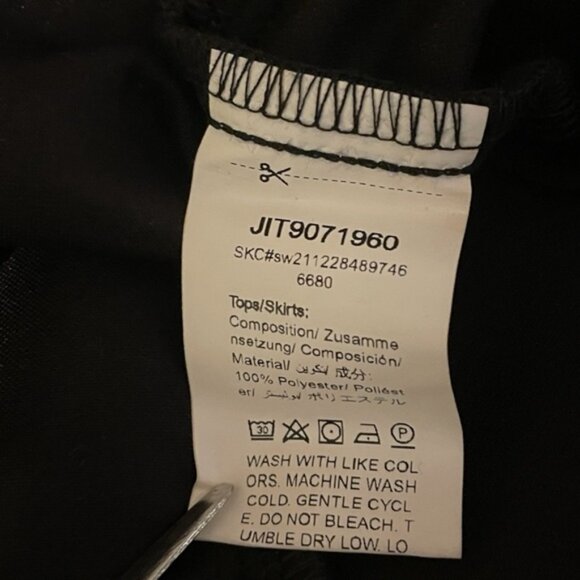 Black Faux Suede Western Mini Skirt Metallic Beaded Fringe Cowgirl Rocker Sz L - Picture 11 of 12